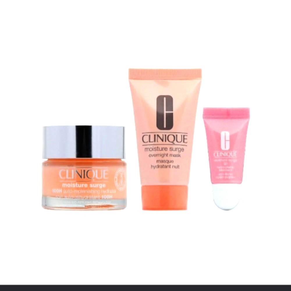 CLINIQUE 4 pieces moisture surge megastar hydrating Skin care set.